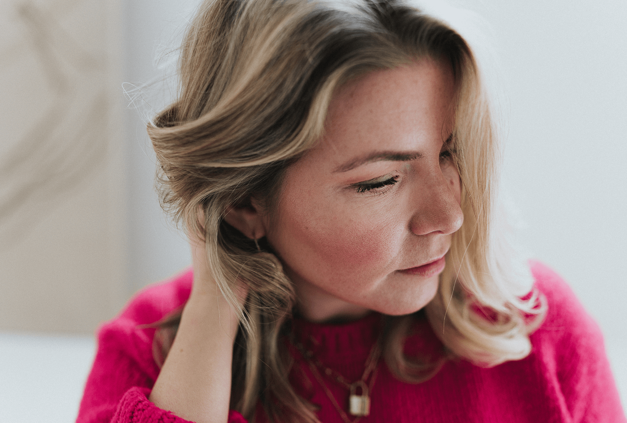 huid hals nek verouderd
